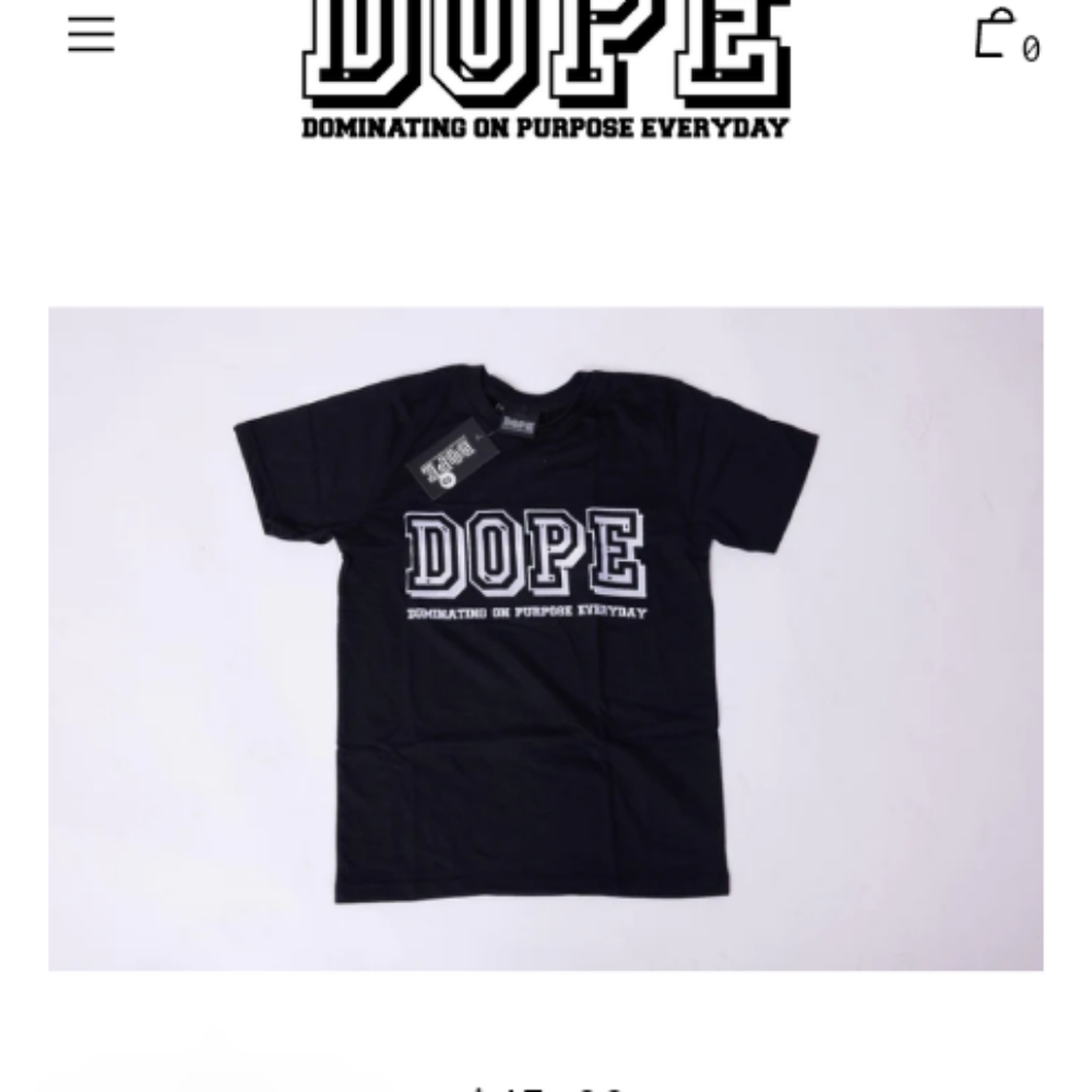 SOLD **** DOPE tshirt (442)
